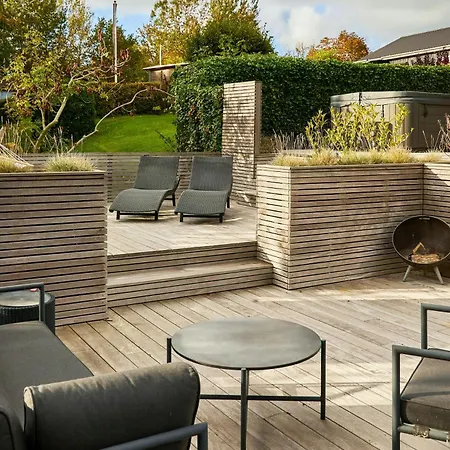 Vakantiehuis Bright Timber House With Outdoor And Sea View Sonderby (Midtjylland)
